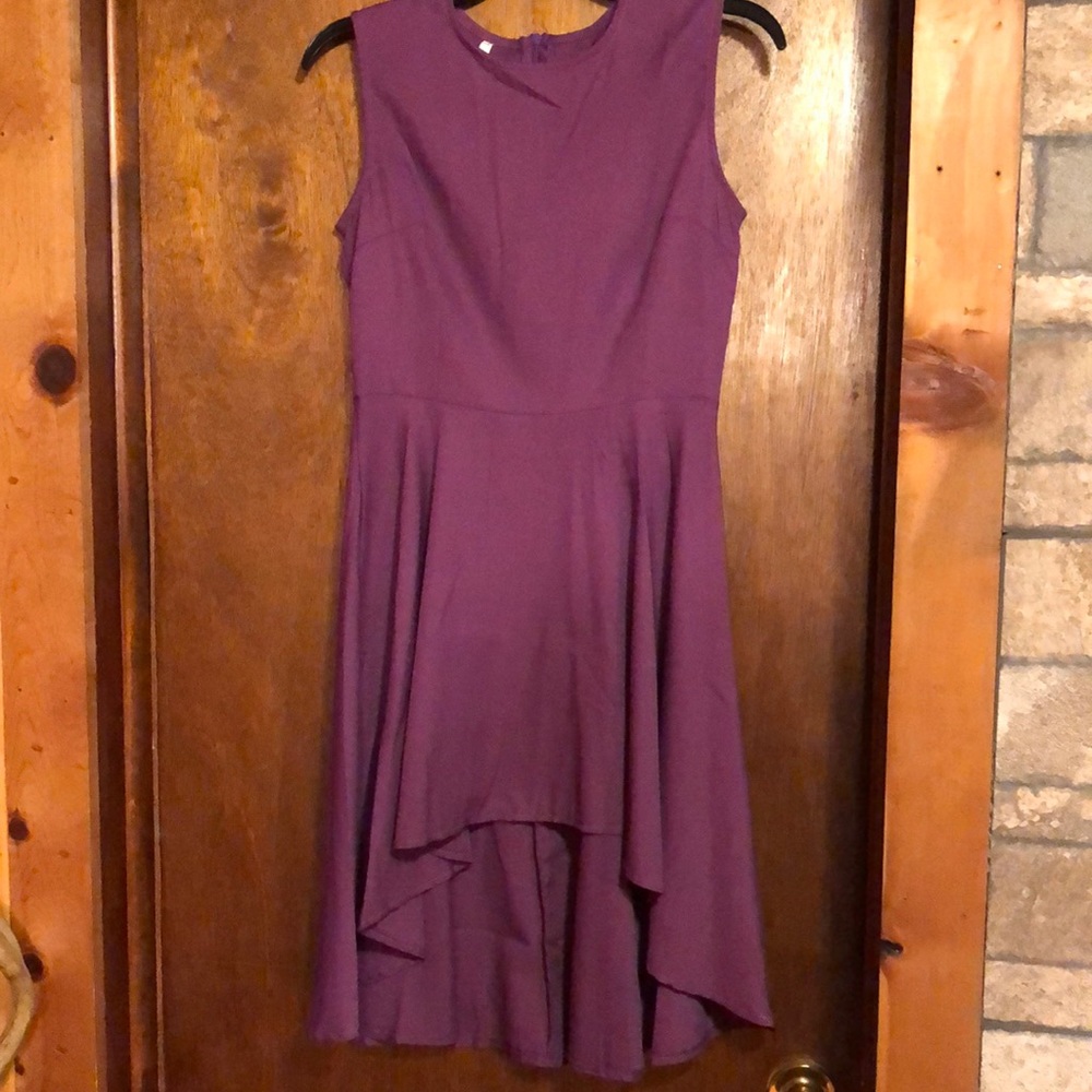 purple hi/low cocktail dress sz M